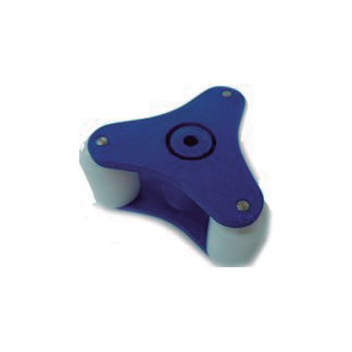 Kit de reparo para dosador: porta rolete - cinza - lavanderia-bg- mod. de bombas (rolete ø=18mm)