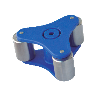Kit de reparo para dosador: porta rolete - rolete inox - lavanderia-bg - unimax (rolete ø=18mm)