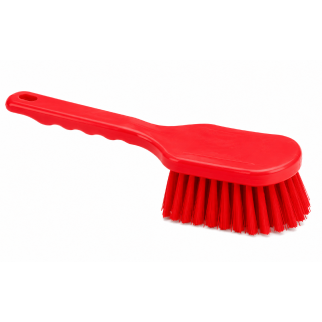Escova multiuso punho curto cerdas medias vermelho el castor