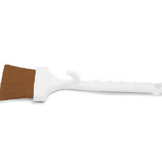 Pincel sanitario plano 1 pol cafe ref. 5001t - el castor