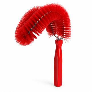 Escova curvada para limpeza de tubulacoes ref. 5401r vermelho el castor