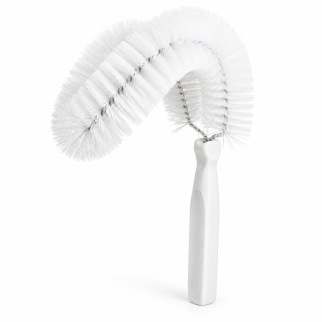 Escova curvada para limpeza de tubulacoes ref. 5401w branco el castor