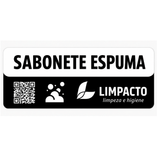 Adesivo limpacto sabonete espuma 5x2 fundo branco