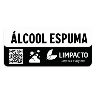 Adesivo limpacto alcool espuma 5x2 fundo branco