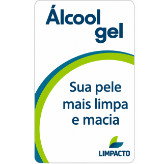 Adesivo alcool gel fundo transparente 3,5x6cm