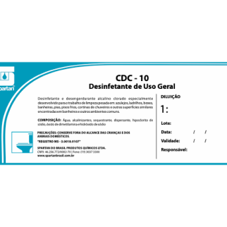 Adesivo spartan cdc-10 16,5x7cm