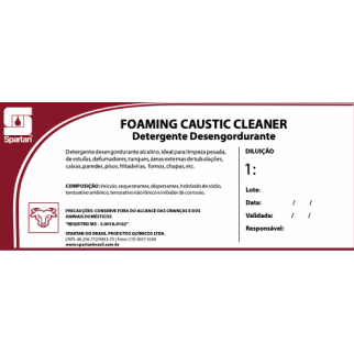 Adesivo spartan caustic cleaner 16,5x7cm