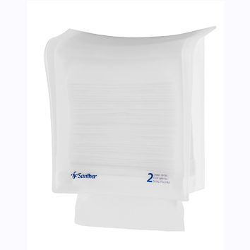Dispenser papel toalha interfolha branco cristal