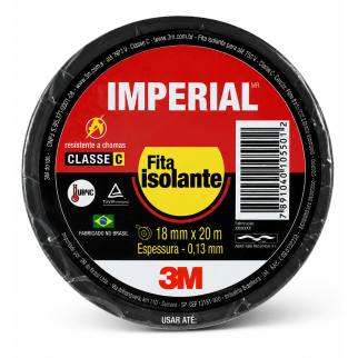 Fita isolante 3m imperial 18mm x 20 metros