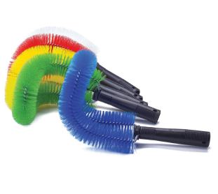 Escova curvada para limpeza de tubulacoes ref. 5401g verde el castor