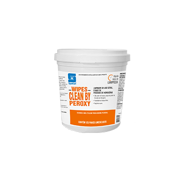 Fardo wipes clean by peroxy - 6 baldes com 150 unidades