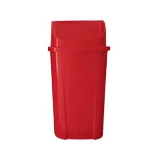 Lixeira com Tampa Basculante 060 Litros Vermelho G Plasticos