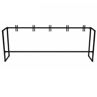 Suporte para 05 Lixeiras com Tampa Basculante 060 Litros Tonk
