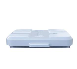 Tampa p/ Cesto Quadrado C/pedal 30L Cinza