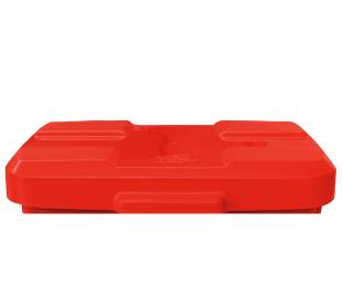 Tampa p/ Cesto Quadrado C/pedal 30L Vermelho