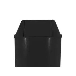 Tampa Vai-vem 24CM para Cesto Preto