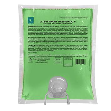 Sabonete Antisseptico Espuma 600ML Lite'n Foamy Antiseptic B Spartan com Válvula