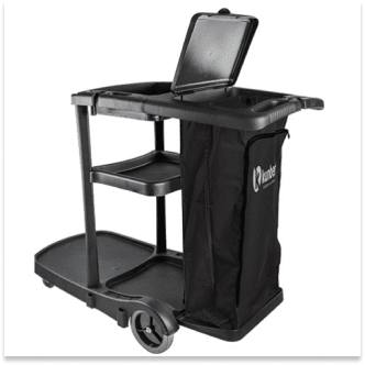 Carro Funcional Alta Capacidade C/bolsa Preto Kunber
