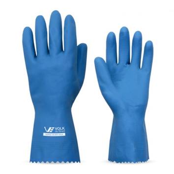 Luva de Latex Verniz G Azul Volk