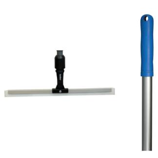 Conjunto Rodo Articulado de 45CM de Silicone C/cabo Alumínio Fosco 140 CM X 22 MM Punho Azul