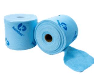 Mop Microfibra Reuse em Rolo Azul - Rolo com 50 Panos