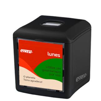 Dispenser de Guardanapo de Mesa Preto Lunes Design