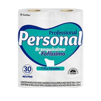 Papel Higiênico Rolinho Folha Simples 60X30M Personal