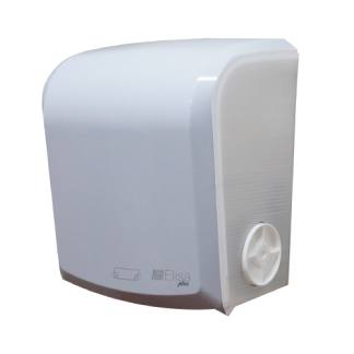 Dispenser Papel Toalha Bobina Branco Cristal Elisa