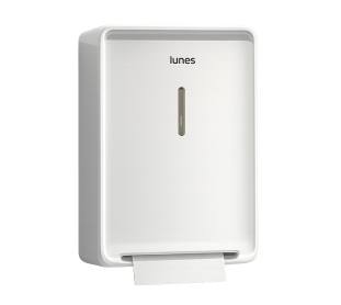Dispenser Papel Toalha Bobina Branco Lunes Design Alto Fluxo Ref. 66121