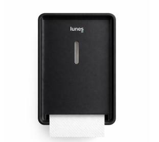 Dispenser Papel Toalha Bobina Preto Lunes Design Alto Fluxo Ref. 66122