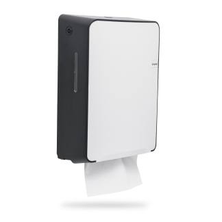 Dispenser Papel Toalha Interfolha Branco/preto Quartz