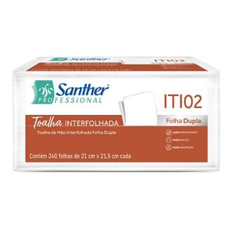 Papel Toalha Interfolha Folha Dupla 2 Dobras 2400 Folhas Inovatta ITI02
