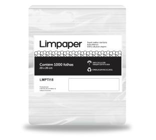 Papel Toalha Interfolha Folha Simples 2 Dobras 1000 Folhas