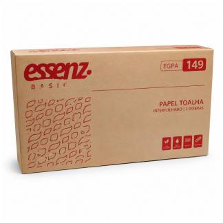 Papel Toalha Interfolha Folha Simples 2 Dobras 2000 Folhas Essenz Basic EBTVS149