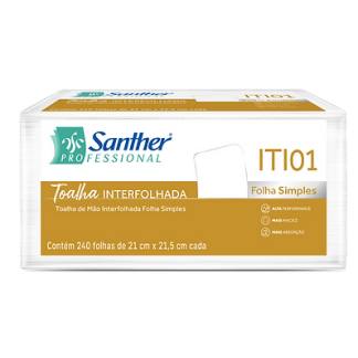 Papel Toalha Interfolha Folha Simples 2 Dobras 2400 Folhas Inovatta ITI01