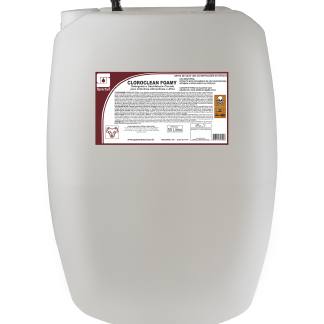 Cloroclean Foamy Detergente Alcalino e Desinfetante Clorado p/ Superfícies em Geral 50L Spartan