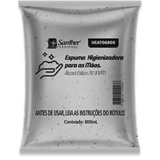Alcool Antisseptico Espuma 800ML Titanium Santher