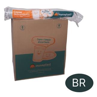 Copo PS 80ML Branco Caixa C/ 2500 Minaplast