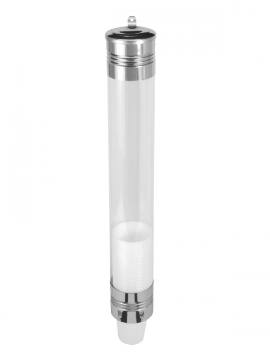 Dispenser para Copo Tubo PVC Inox 200ML JSN