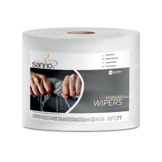 Wiper Robust Sanno Rolo Branco - C/ 600 FLS de 70 Gramas / M?