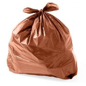 Saco para Lixo 200L Marrom 50UN 100X144 - Reforçado - Equiv 0,12 Julieta