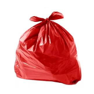 Saco para Lixo 100L Vermelho Médio Almofada 100 PÉS 75X90