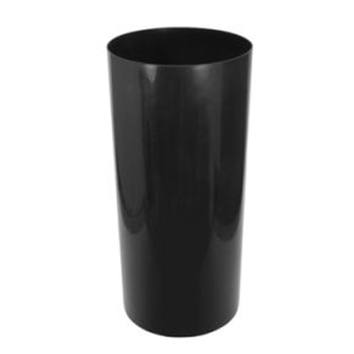 Cesto Plástico Sem Tampa 022 Litros 50CM Altura Preta JSN - Caixa com 6UN