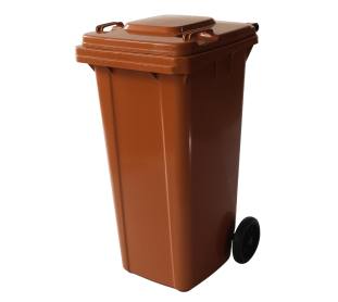Conteiner com Rodas 0120 Litros Marrom Tonk