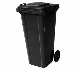 Conteiner com Rodas 0120 Litros Preto Tonk