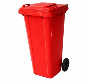 Conteiner com Rodas 0240 Litros Vermelho Tonk