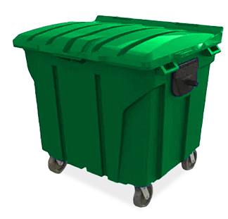 Conteiner com Rodas 0700 Litros Verde Plestin