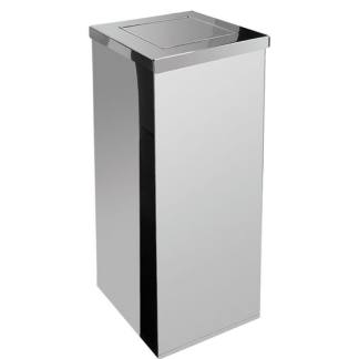 Lixeira com Tampa Basculante 0036 Litros Inox JSN