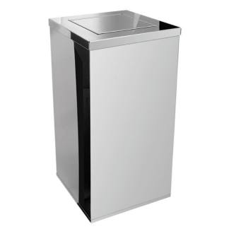 Lixeira com Tampa Basculante 0050 Litros Inox JSN