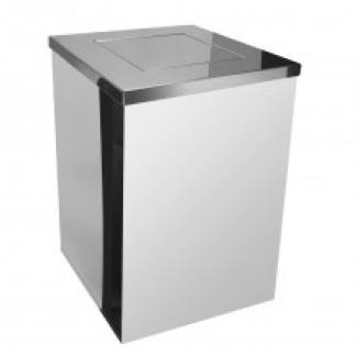 Lixeira com Tampa Basculante 0100 Litros Inox JSN